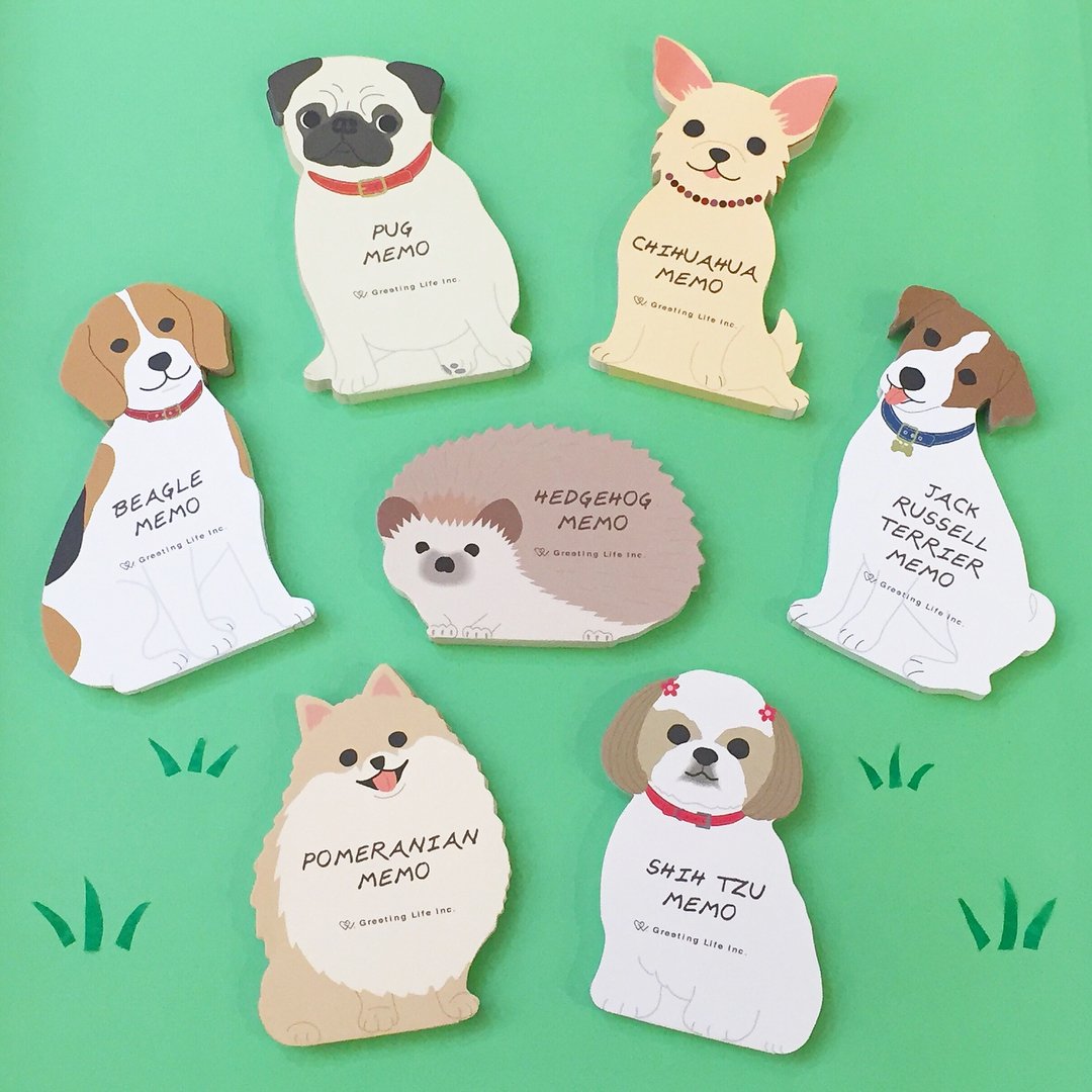 Greeting Life Animal Die Cut Memo ETN-126