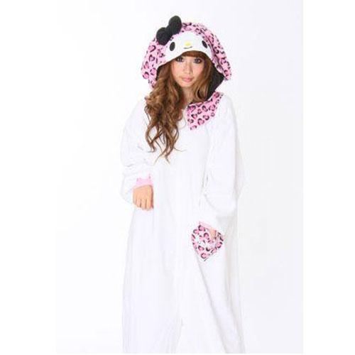 SAZAC My Melody Heart Leopard Pink Kigurumi