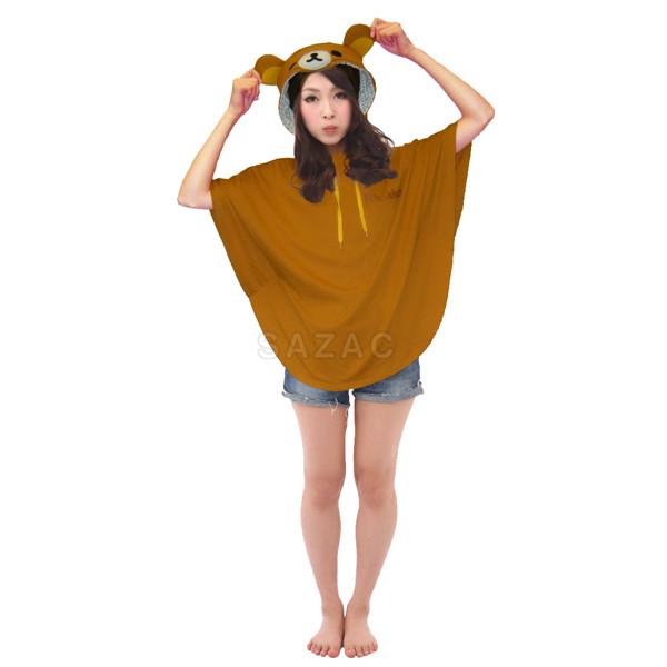 SAZAC Rilakkuma Hoodie Poncho