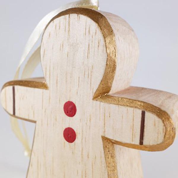 T-lab Holiday Nordic Wood Object / Gingerbread Man