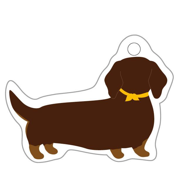 Greeting Life Animal Die Cut Curtain MINIATURE DACHSHUND ETN-101