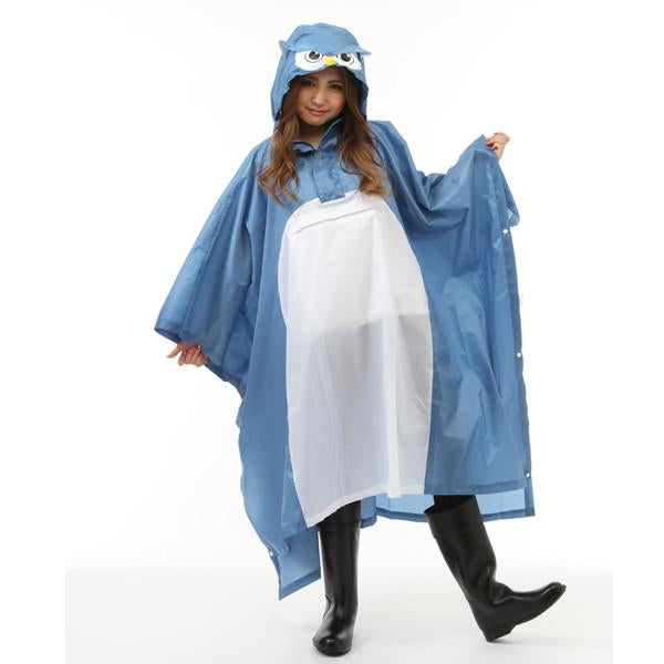 SAZAC Owl Rain Poncho