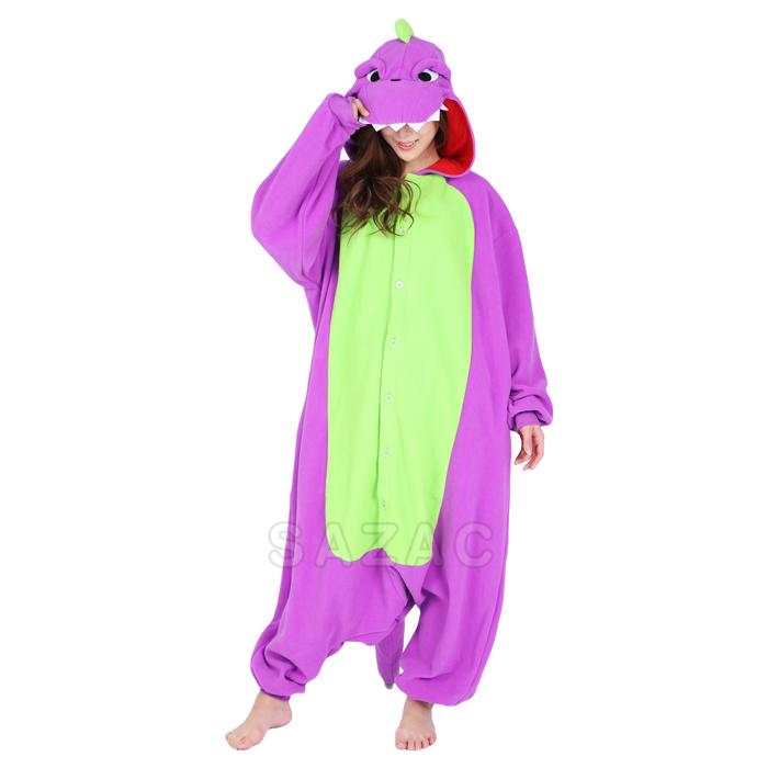 Sazac Purple Dinosaur Kigurumi