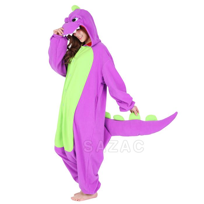 Sazac Purple Dinosaur Kigurumi